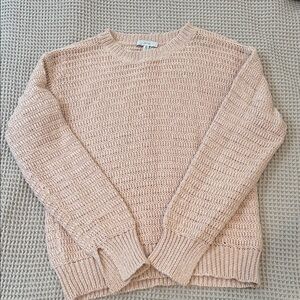 Joie Women's open knit Pink Sweater